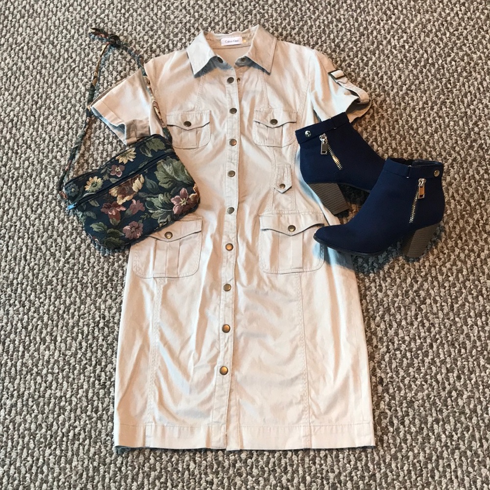 Calvin Klein beige dress size 4